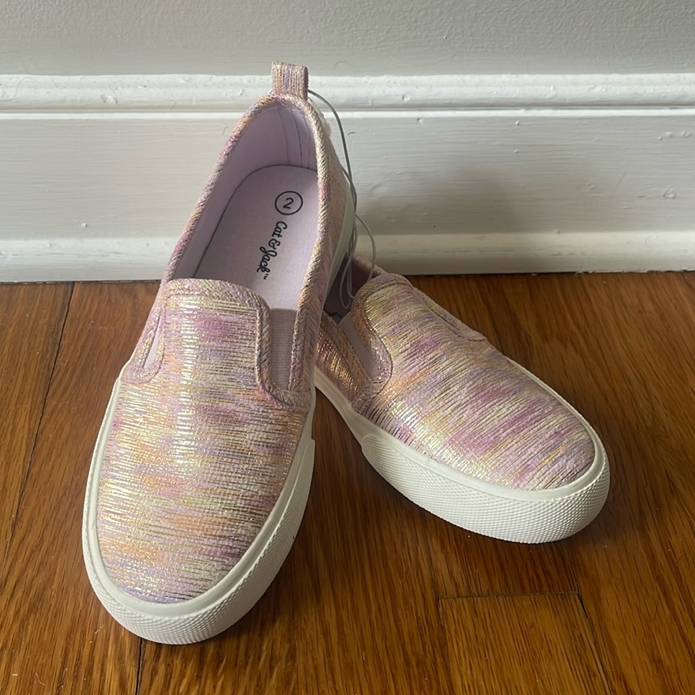 NWOT Girls Slip-On Sneakers